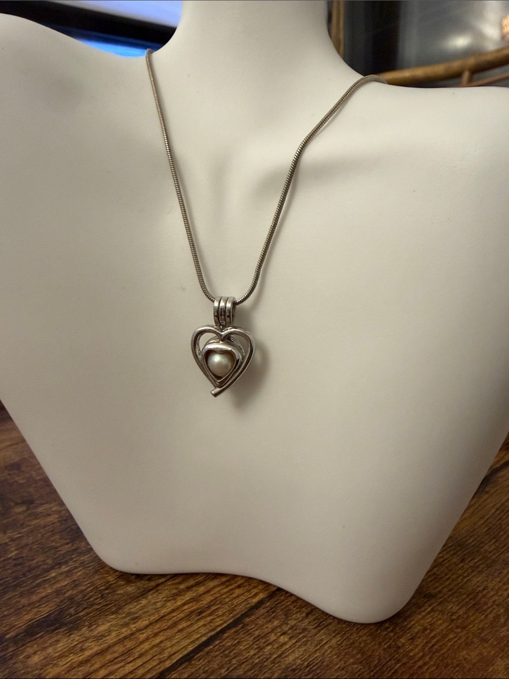 Pearl Cage Pendant Necklace